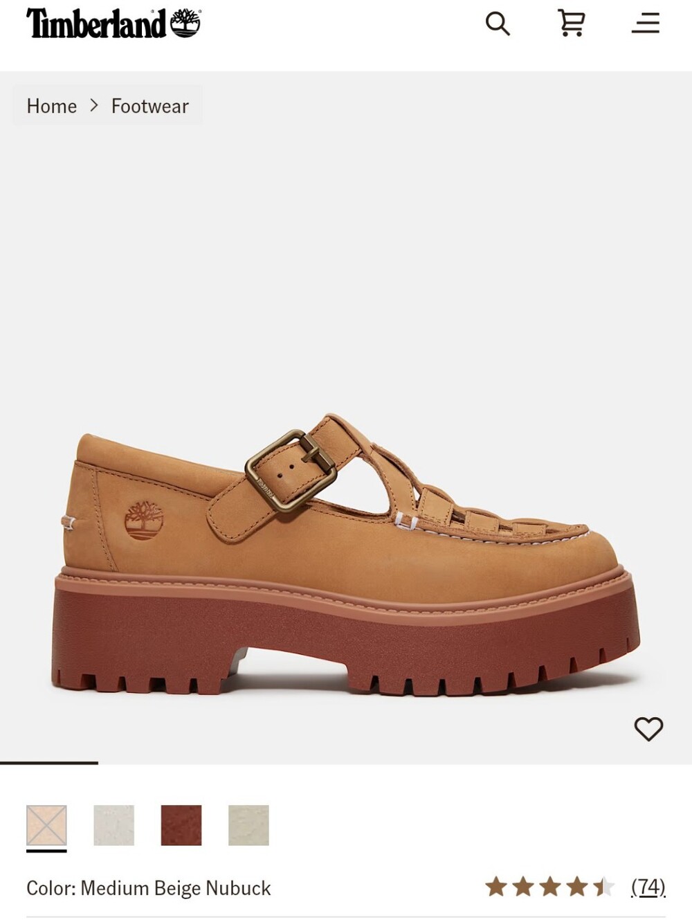 Timberland Women's Stone Street Platform Buckle Shoes